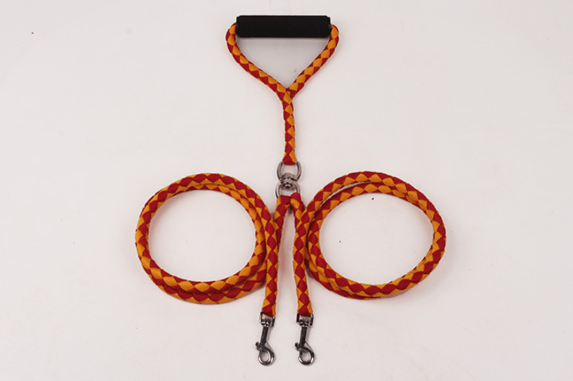 Double-Ended Hand-Knitted Braided Rope Dog Leash: The Ultimate Outdoor