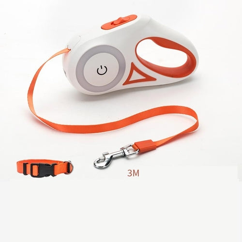 LED Retractable Dog Leash